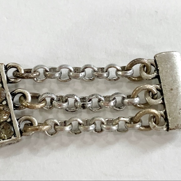 American Eagle Rhinestone Bracelet Silver and Pink - Picture 7 of 7